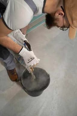 Laying of polished concrete