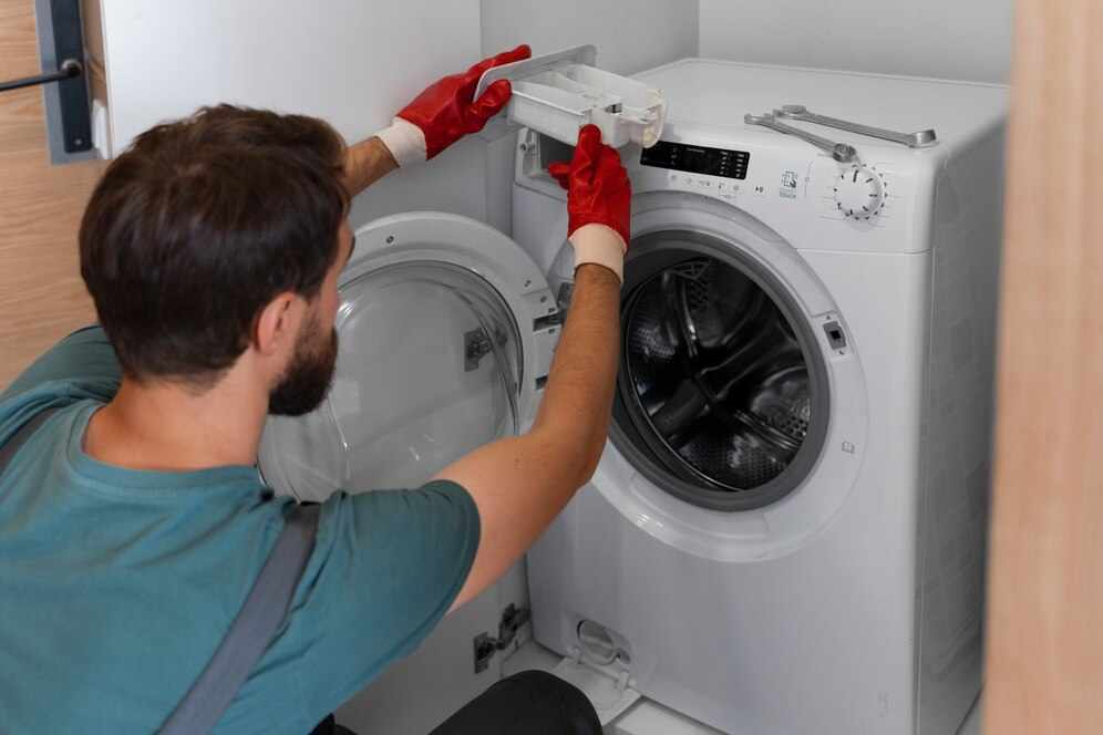 Installation of a washing machine