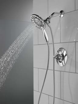 Installation of a shower faucet