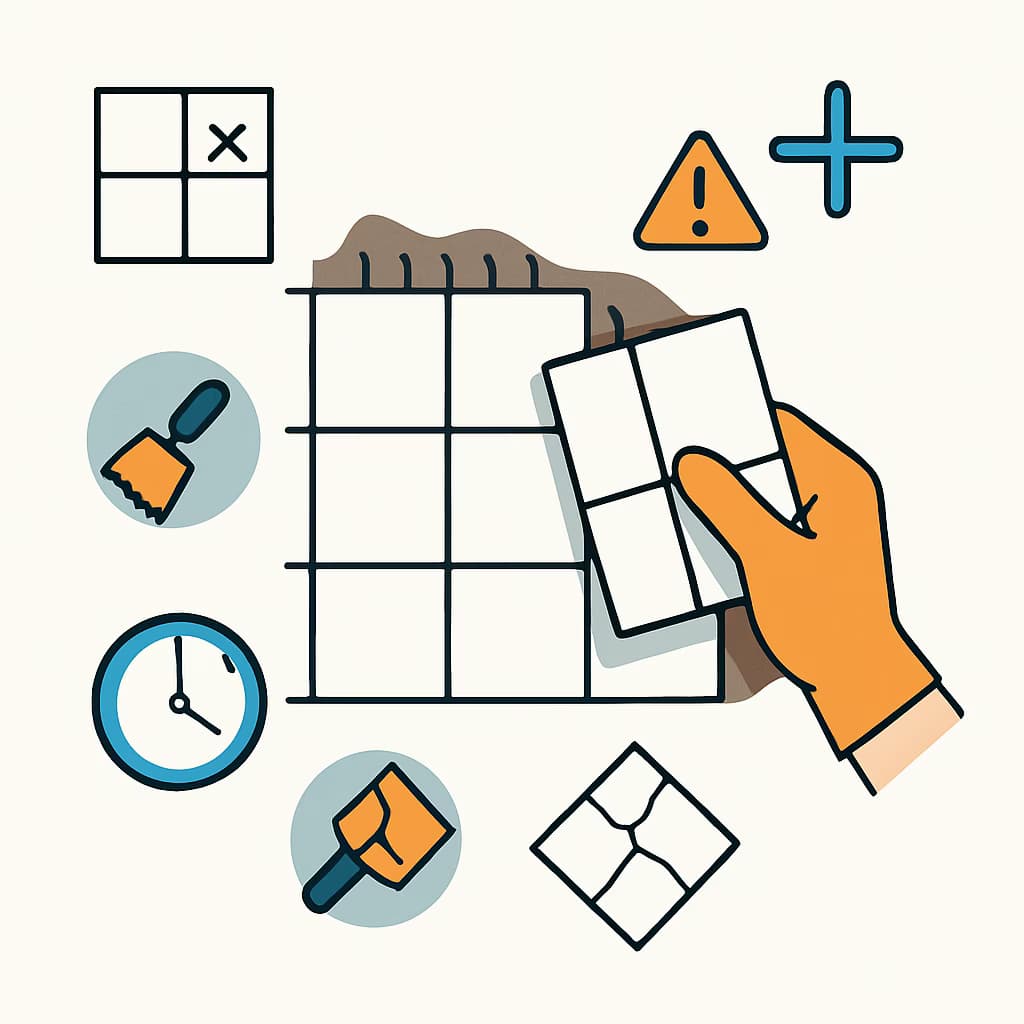 Лепене на плочки: чести грешки при самостоятелен ремонт